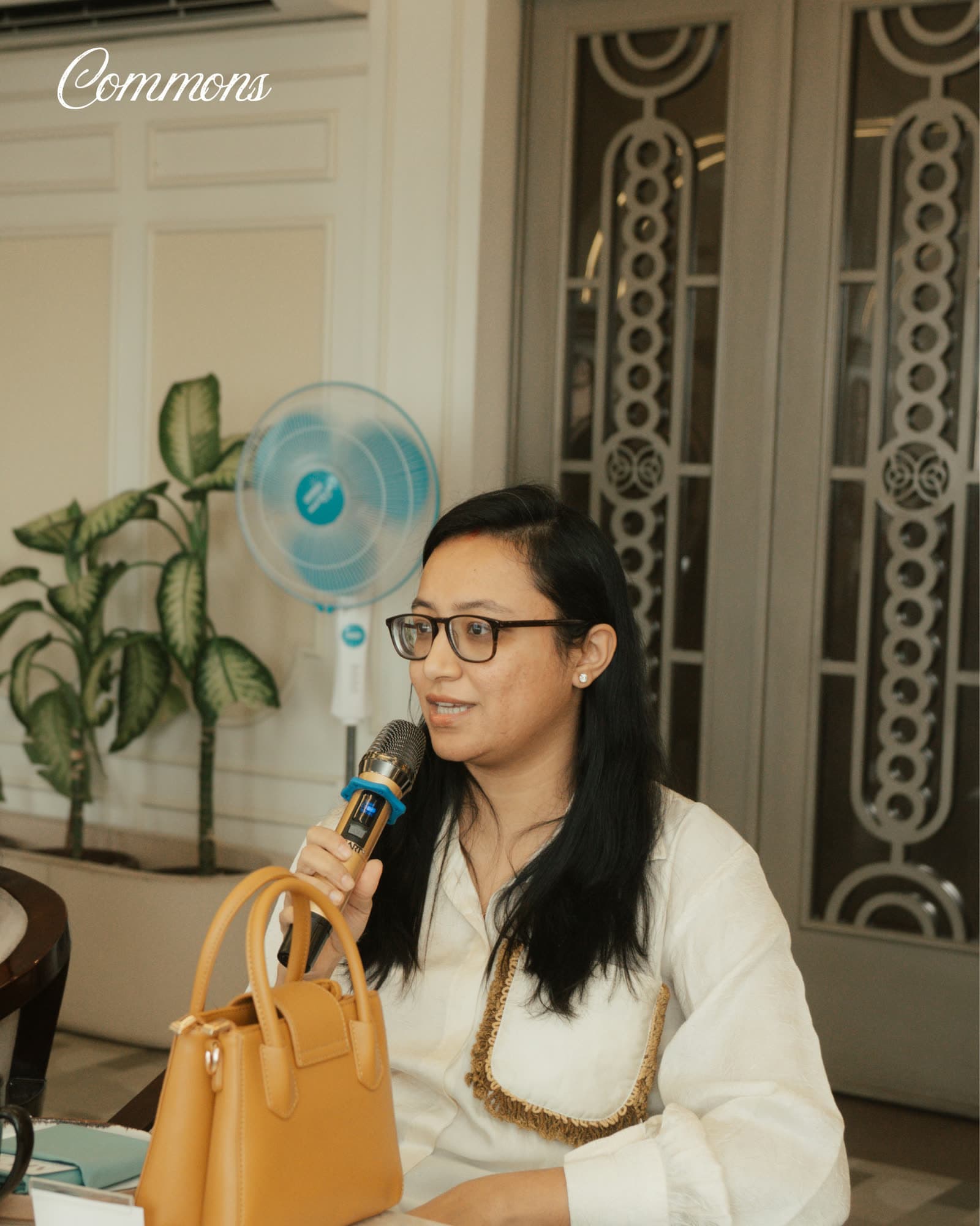 A member asking a question during Money Month.